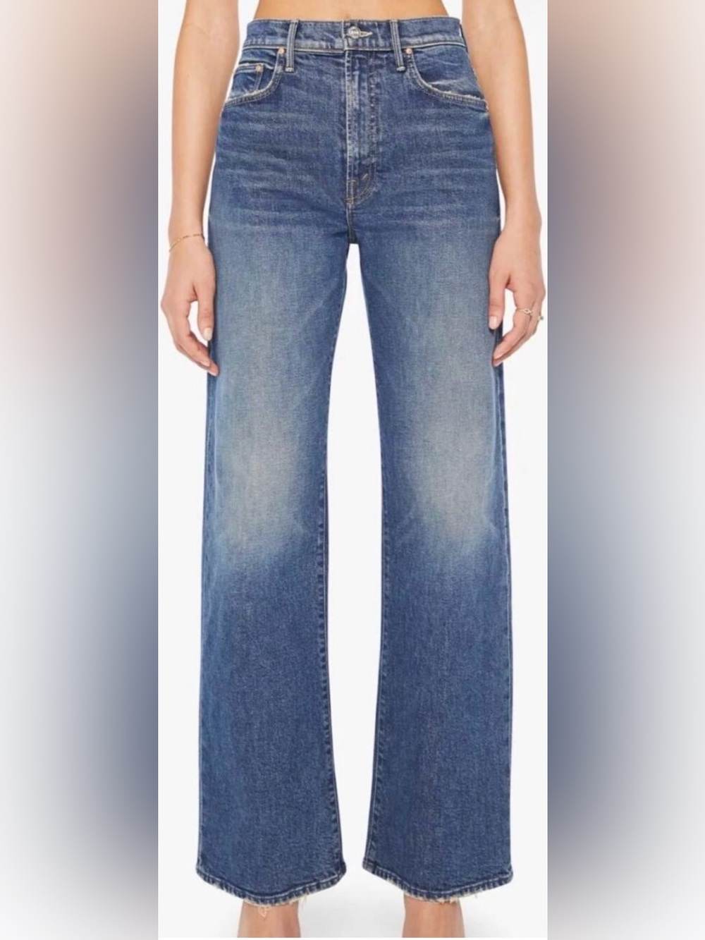 Mother Jeans The Lasso Sneak Wide Leg High Rise Punk Nouveau 32 NWT